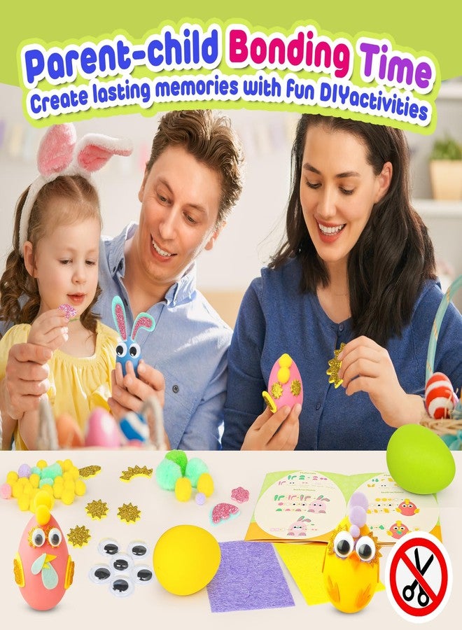 ROOCHKD Arts and Crafts for Kids, Set of 6 DIY Eggs Handcrafted Kit, Mess Free Toddlers Crafting Set Birthday Exchange Gifts for Boys and Girls, Art Supplies Class Travel Activities Easter Basket Stuffers - Image 5